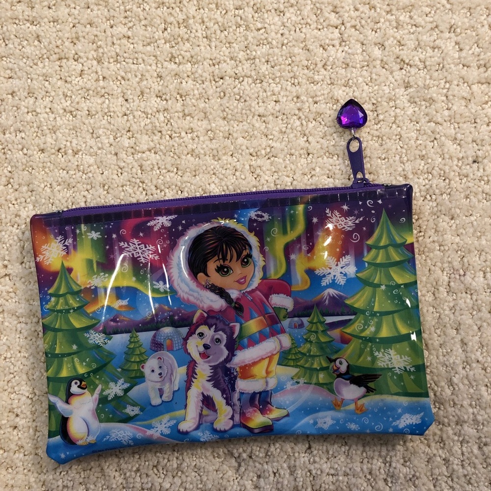 COPY - LISA FRANK pencil pouch 💜💚💙